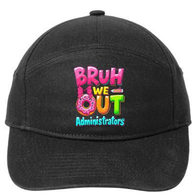 Bruh We Out Administrator Teachers School Paraprofessional 7-Panel Snapback Hat