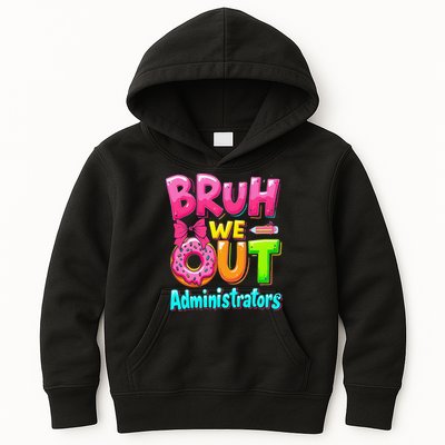 Bruh We Out Administrator Teachers School Paraprofessional Kids Hoodie