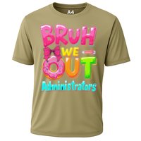 Bruh We Out Administrator Teachers School Paraprofessional Cooling Performance Crew T-Shirt