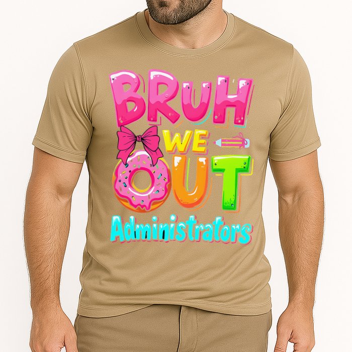 Bruh We Out Administrator Teachers School Paraprofessional Cooling Performance Crew T-Shirt