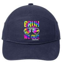 Bruh We Out Teachers Summer Tie Dye Last Day Of School 7-Panel Snapback Hat