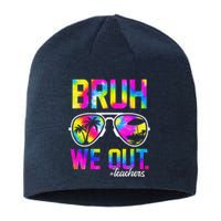 Bruh We Out Teachers Summer Tie Dye Last Day Of School Sustainable Beanie