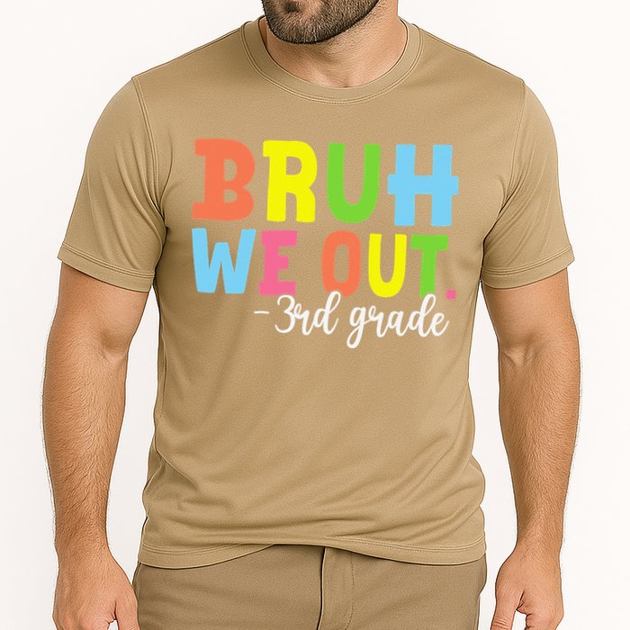 Bruh We Out 3rd Grade Teacher Last Day Of School Student Cooling Performance Crew T-Shirt