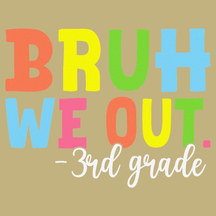 Bruh We Out 3rd Grade Teacher Last Day Of School Student Cooling Performance Crew T-Shirt
