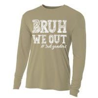 Bruh We Out 3rd Graders Graduation 3rd Grade Teachers Cooling Performance Long Sleeve Crew
