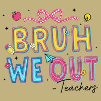 Bruh We Out Teachers Last Day Of School End Of Year Teacher Cooling Performance Crew T-Shirt