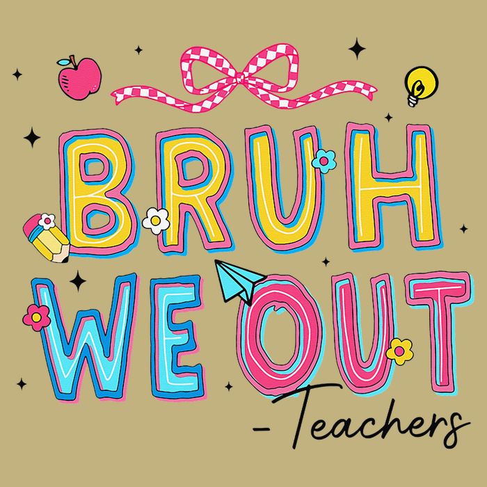 Bruh We Out Teachers Last Day Of School End Of Year Teacher Cooling Performance Crew T-Shirt