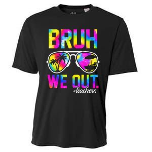 Bruh We Out Teachers Summer Tie Dye Last Day of School Cooling Performance Crew T-Shirt