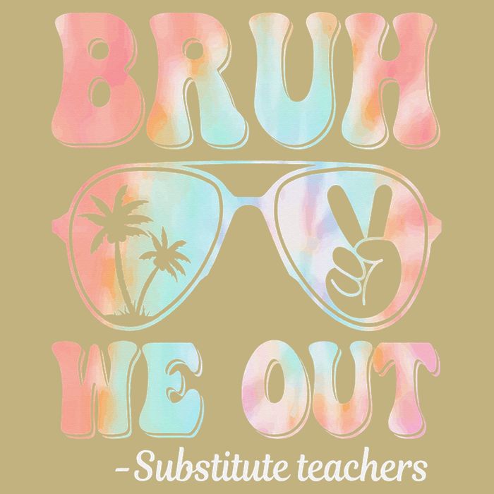 Bruh We Out Substitute Teachers Happy Last Day Of School Cooling Performance Crew T-Shirt
