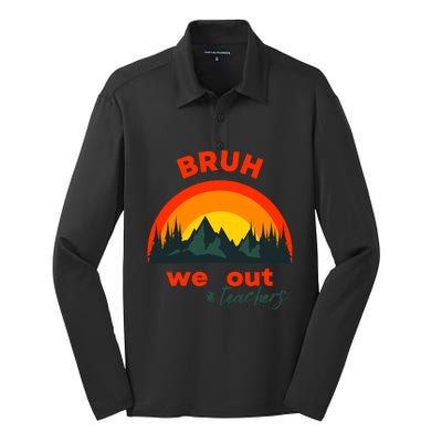 Bruh We Out Cool Gift Silk Touch Performance Long Sleeve Polo