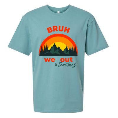 Bruh We Out Cool Gift Sueded Cloud Jersey T-Shirt