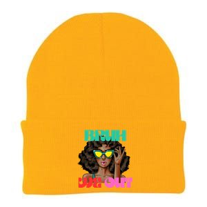 Bruh We Out Gift Knit Cap Winter Beanie