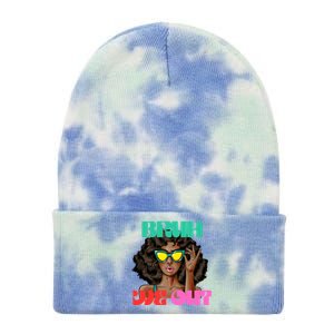 Bruh We Out Gift Tie Dye 12in Knit Beanie