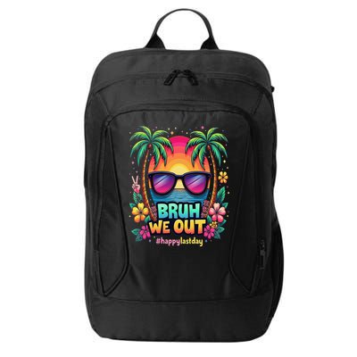 Bruh We Out Teachers Happy Last Day Of School Groovy City Backpack