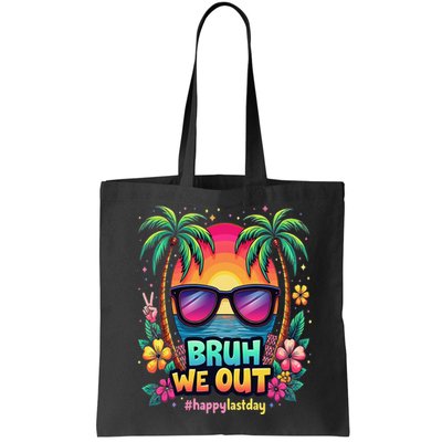Bruh We Out Teachers Happy Last Day Of School Groovy Bag