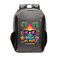 Bruh We Out Teachers Happy Last Day Of School Groovy Vector Backpack