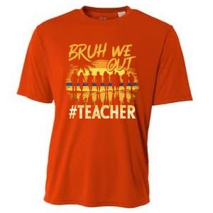 Bruh We Out End Of School Year Summer Time 2024 Cool Gift Cooling Performance Crew T-Shirt