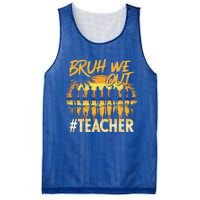 Bruh We Out End Of School Year Summer Time 2024 Cool Gift Mesh Reversible Basketball Jersey Tank