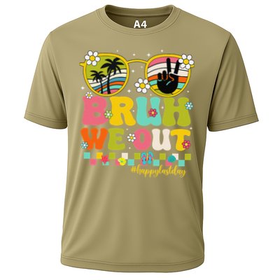 Bruh We Out Teachers Happy Last Day Of School Retro Groovy Performance Shirt