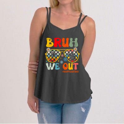 Bruh We Out Happy Last Day Of School Teacher Student Summer Women's Strappy Tank