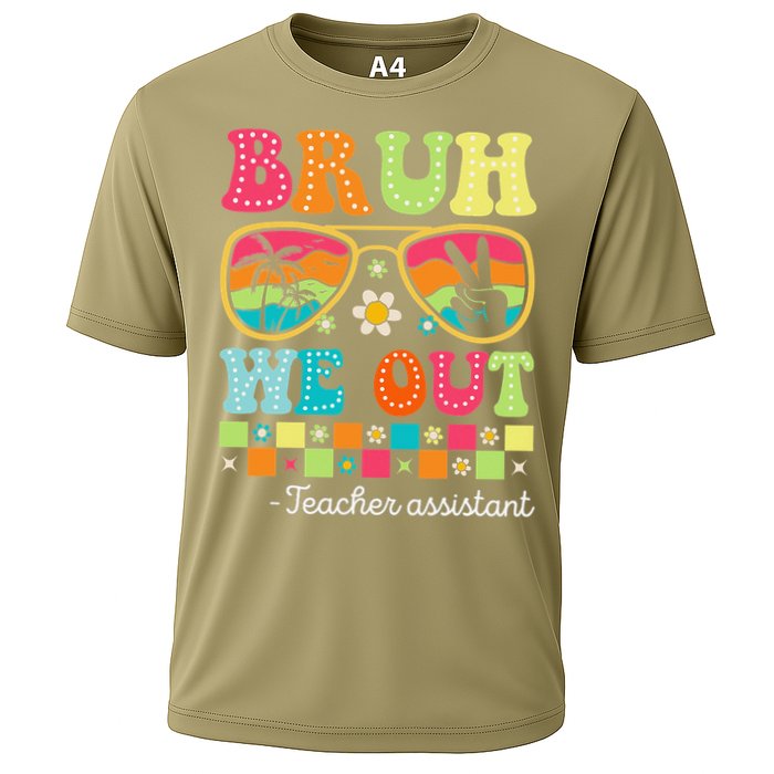Bruh We Out Teacher Assistant Happy Last Day Of School Cooling Performance Crew T-Shirt