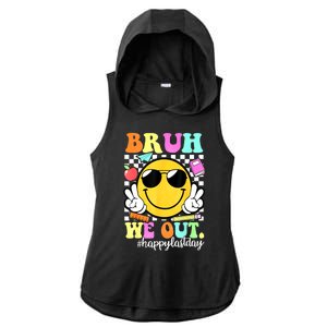 Bruh We Out Teachers Summer Glasses Happy Last Day Of School Gift Ladies PosiCharge Tri-Blend Wicking Draft Hoodie Tank