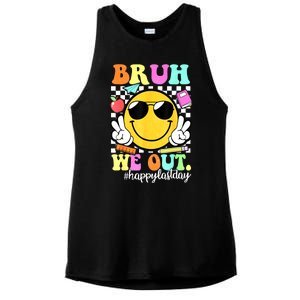 Bruh We Out Teachers Summer Glasses Happy Last Day Of School Gift Ladies PosiCharge Tri-Blend Wicking Tank