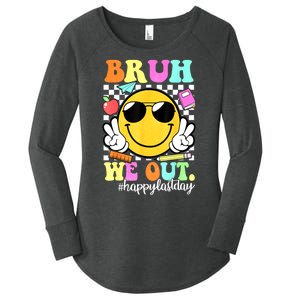 Bruh We Out Teachers Summer Glasses Happy Last Day Of School Gift Women's Perfect Tri Tunic Long Sleeve Shirt