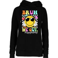 Bruh We Out Teachers Summer Glasses Happy Last Day Of School Gift Womens Funnel Neck Pullover Hood