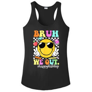 Bruh We Out Teachers Summer Glasses Happy Last Day Of School Gift Ladies PosiCharge Competitor Racerback Tank