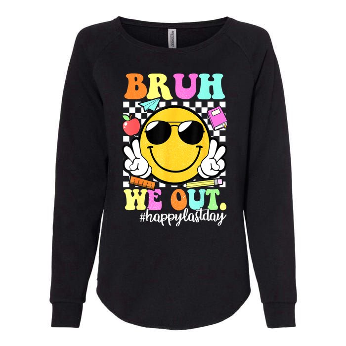 Bruh We Out Teachers Summer Glasses Happy Last Day Of School Gift Womens California Wash Sweatshirt