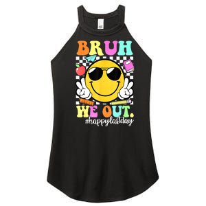 Bruh We Out Teachers Summer Glasses Happy Last Day Of School Gift Women's Perfect Tri Rocker Tank