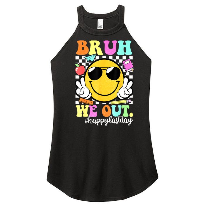 Bruh We Out Teachers Summer Glasses Happy Last Day Of School Gift Women's Perfect Tri Rocker Tank