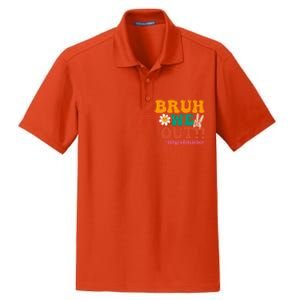 Bruh We Out Teachers Summer Last Day Of School 4Th Grade Gift Dry Zone Grid Polo