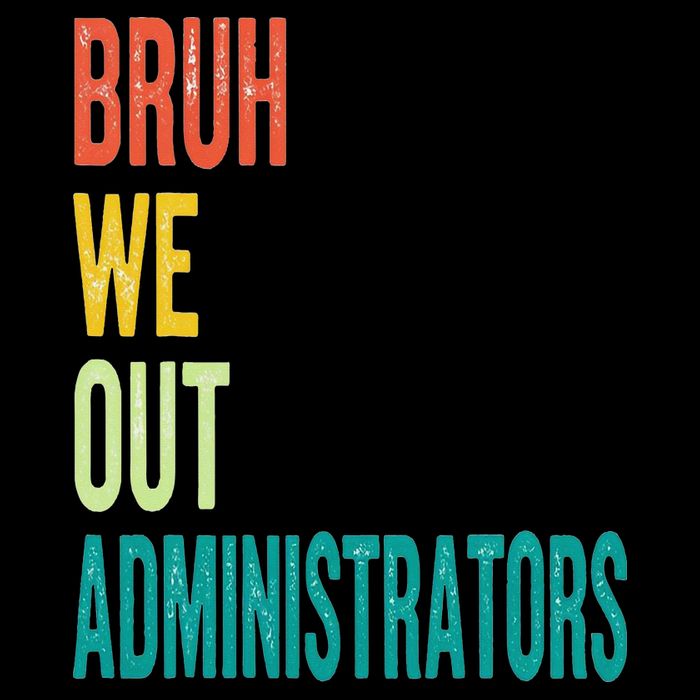 Bruh We Out Administrator End Of School Year Teacher Summer Wool Snapback Cap