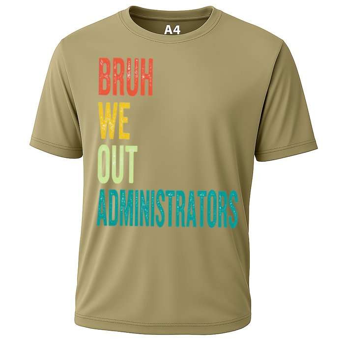 Bruh We Out Administrator End Of School Year Teacher Summer Cooling Performance Crew T-Shirt