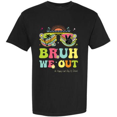 Bruh We Out Funny Last Day Of School Teacher Boy Girl Summer Garment-Dyed Heavyweight T-Shirt