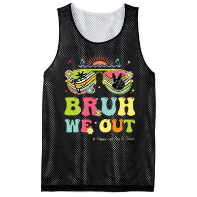 Bruh We Out Funny Last Day Of School Teacher Boy Girl Summer Mesh Reversible Basketball Jersey Tank