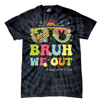 Bruh We Out Funny Last Day Of School Teacher Boy Girl Summer Tie-Dye T-Shirt