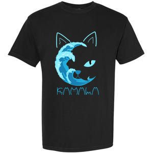 Blue Wave Of Cat Ladies Kamala Cat Typography Alphabet Cute Garment-Dyed Heavyweight T-Shirt