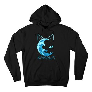 Blue Wave Of Cat Ladies Kamala Cat Typography Alphabet Cute Hoodie