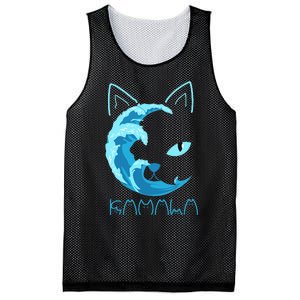 Blue Wave Of Cat Ladies Kamala Cat Typography Alphabet Cute Mesh Reversible Basketball Jersey Tank