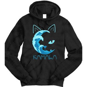 Blue Wave Of Cat Ladies Kamala Cat Typography Alphabet Cute Tie Dye Hoodie