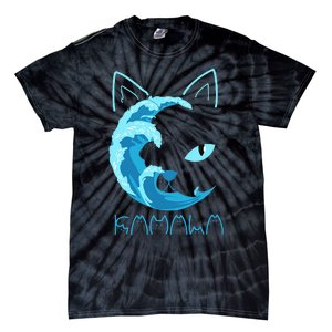 Blue Wave Of Cat Ladies Kamala Cat Typography Alphabet Cute Tie-Dye T-Shirt