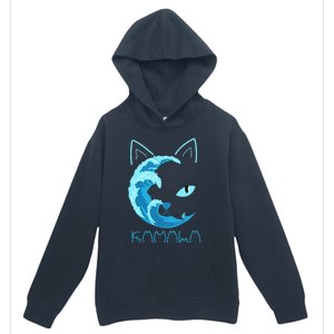 Blue Wave Of Cat Ladies Kamala Cat Typography Alphabet Cute Urban Pullover Hoodie