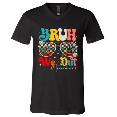 Bruh We Out End Of The School Year V-Neck T-Shirt