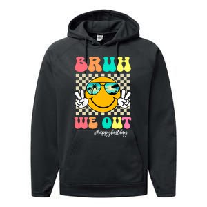 Bruh We Out Happy Last Day Of School Performance Fleece Hoodie