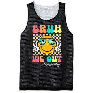 Bruh We Out Happy Last Day Of School Mesh Reversible Basketball Jersey Tank