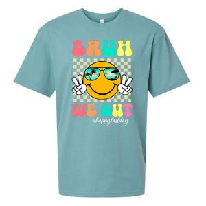 Bruh We Out Happy Last Day Of School Sueded Cloud Jersey T-Shirt