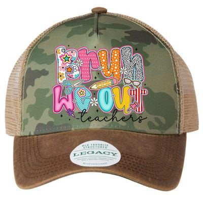 Bruh We Out Teacher Summer Last Dat Of School Teacher Legacy Tie Dye Trucker Hat